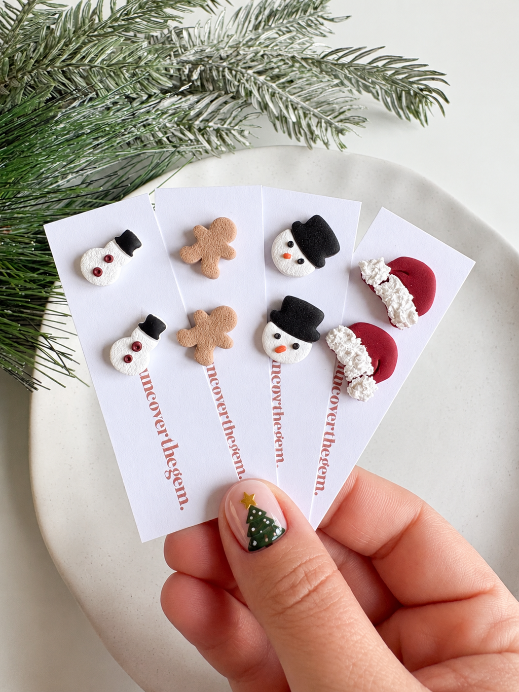 Christmas studs