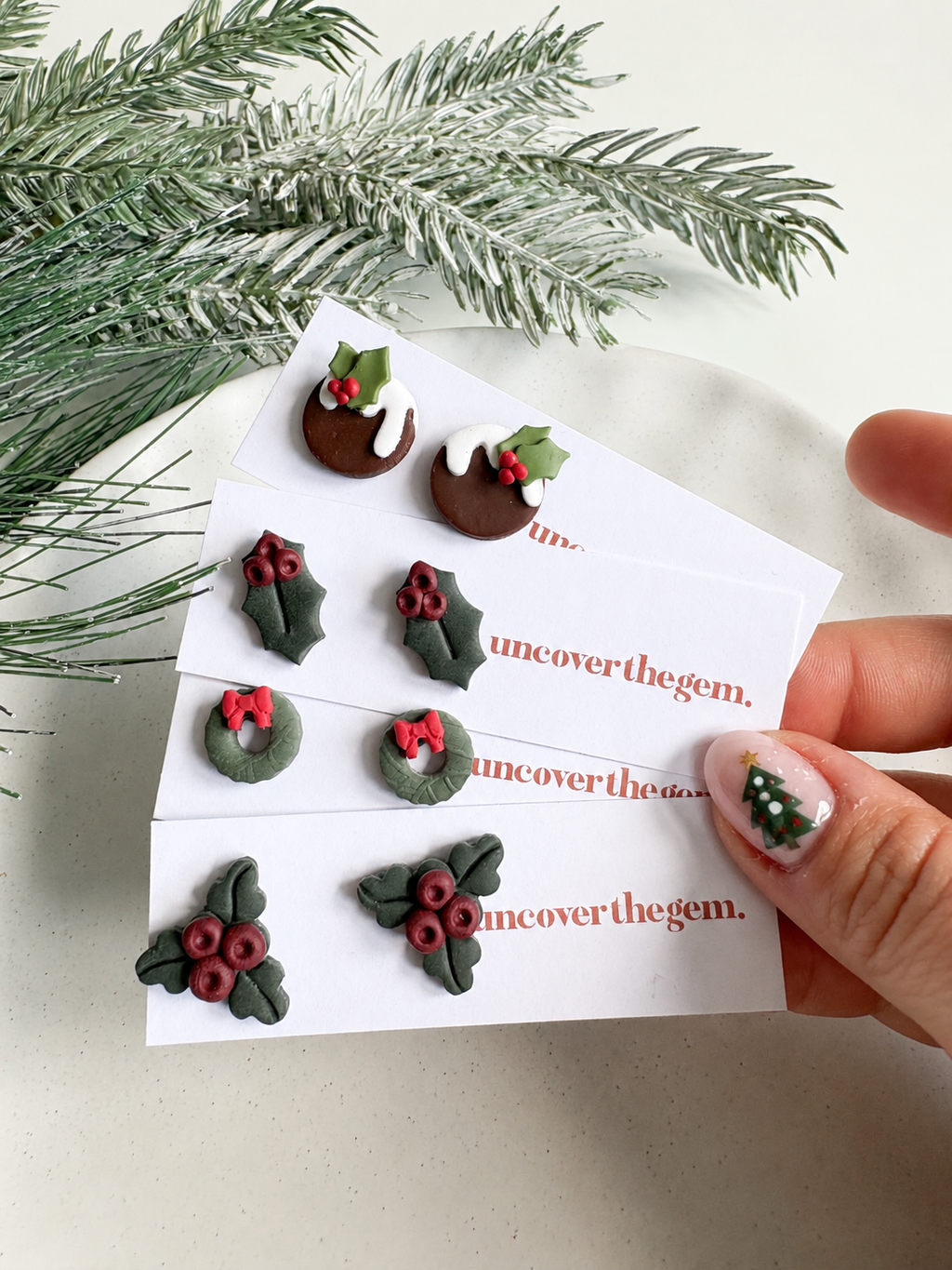 Christmas studs