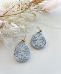 Blue floral egg
