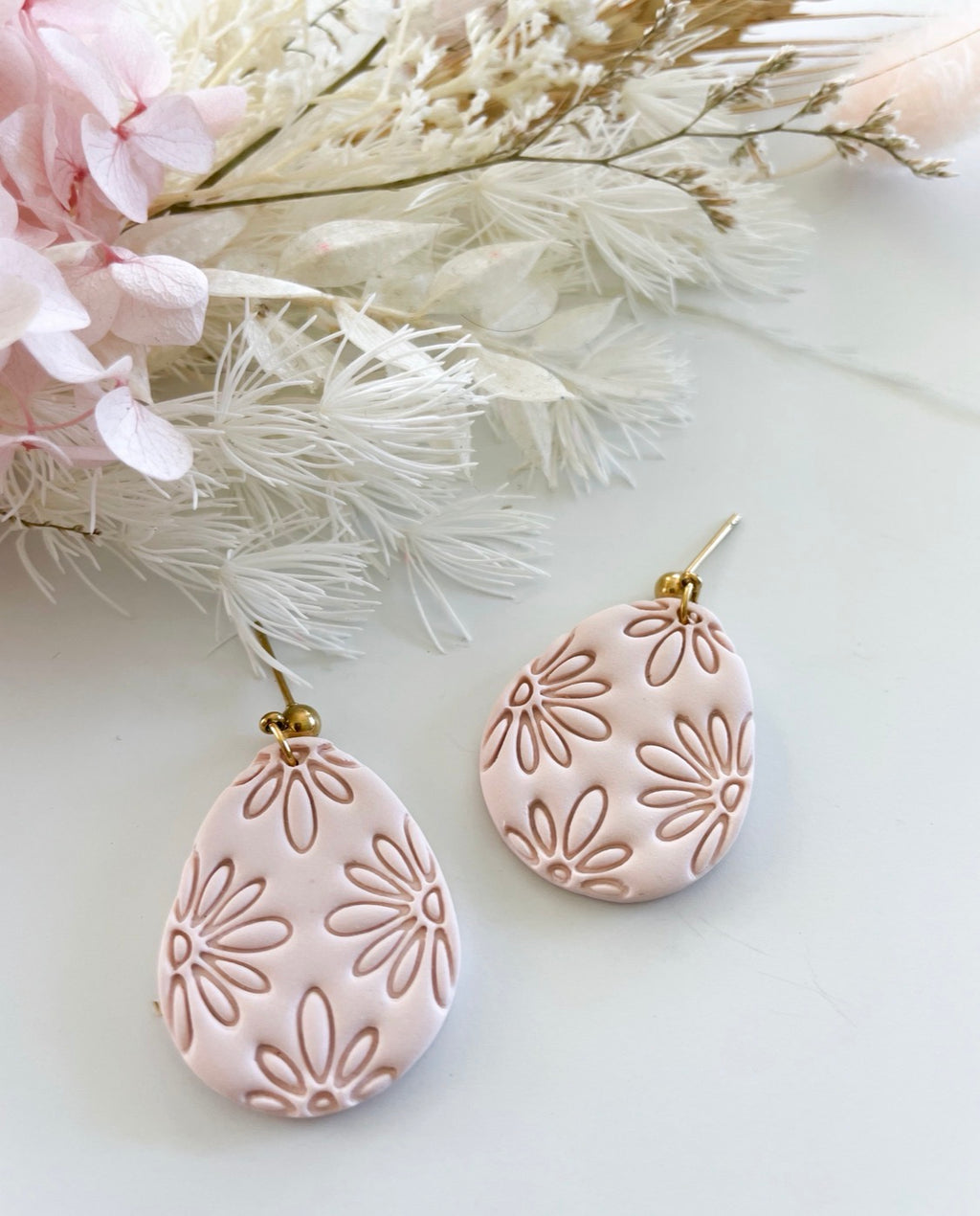 Pink floral egg