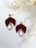 Maroon diamond drops