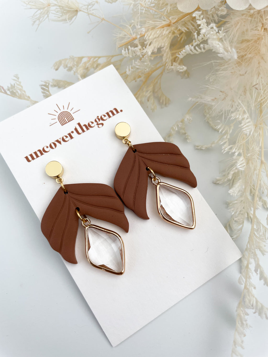 Orange-brown diamond drop